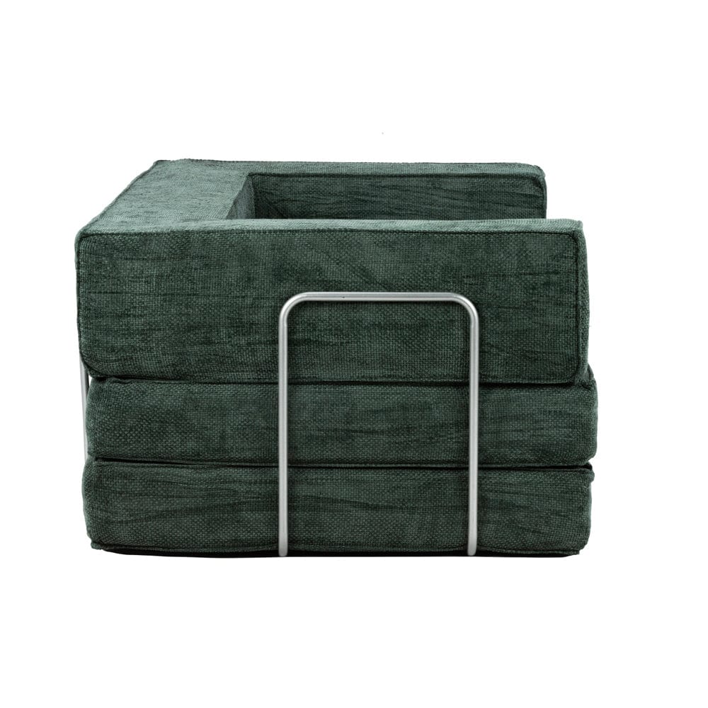 Hugspacee Velvet Compressed Daybed Upholstered Lounge Sofa