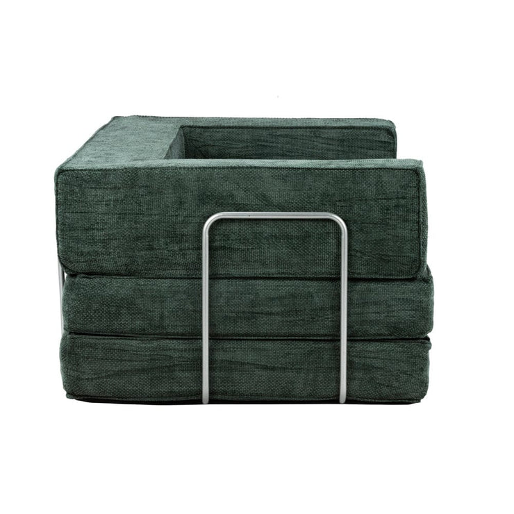 Hugspacee Velvet Compressed Daybed Upholstered Lounge Sofa