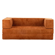 Hugspacee Velvet Compressed Daybed Upholstered Lounge Sofa