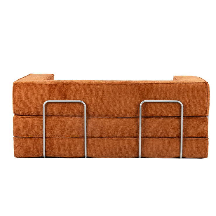Hugspacee Velvet Compressed Daybed Upholstered Lounge Sofa