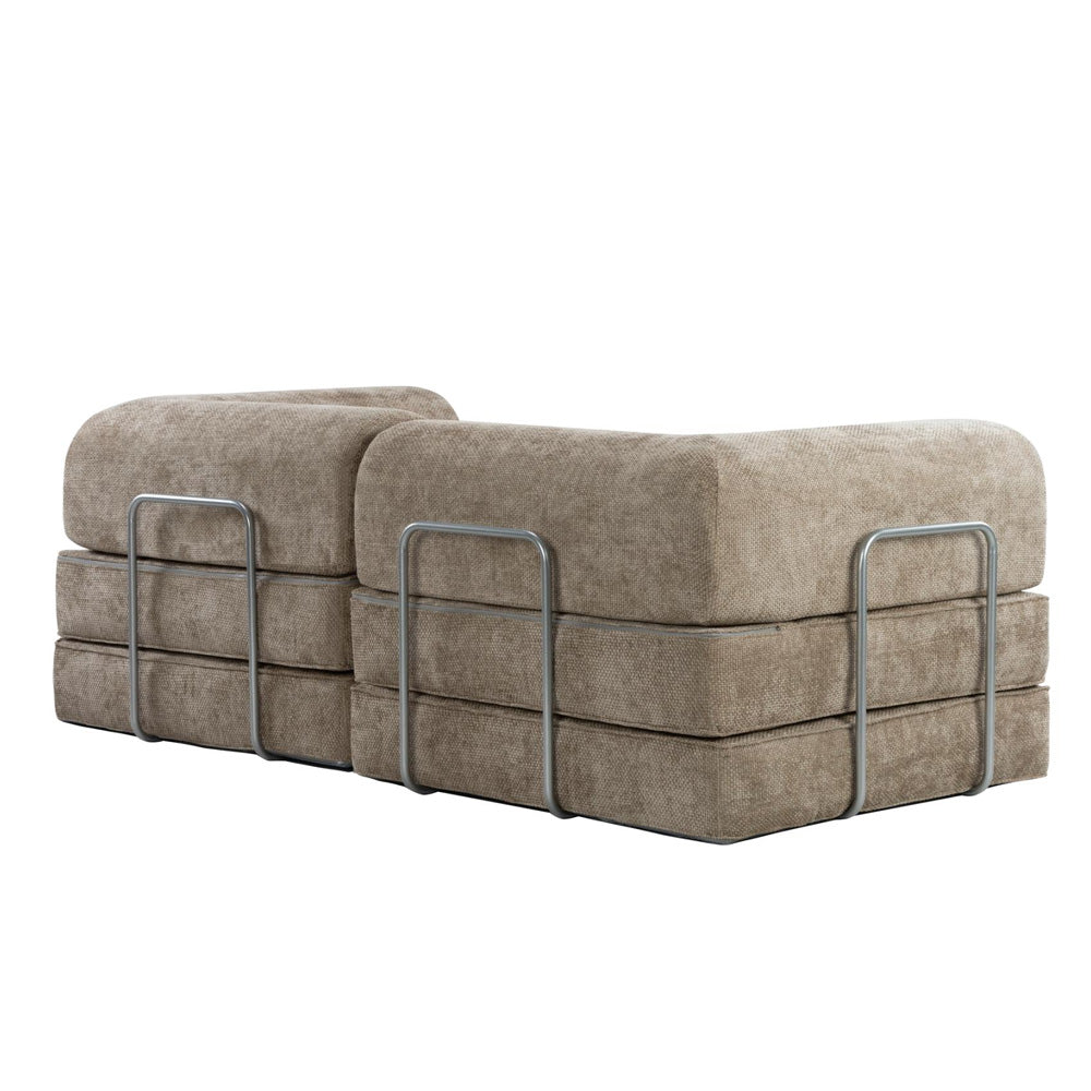 Hugspacee Velvet Compressed Daybed Large Lounge Sofa