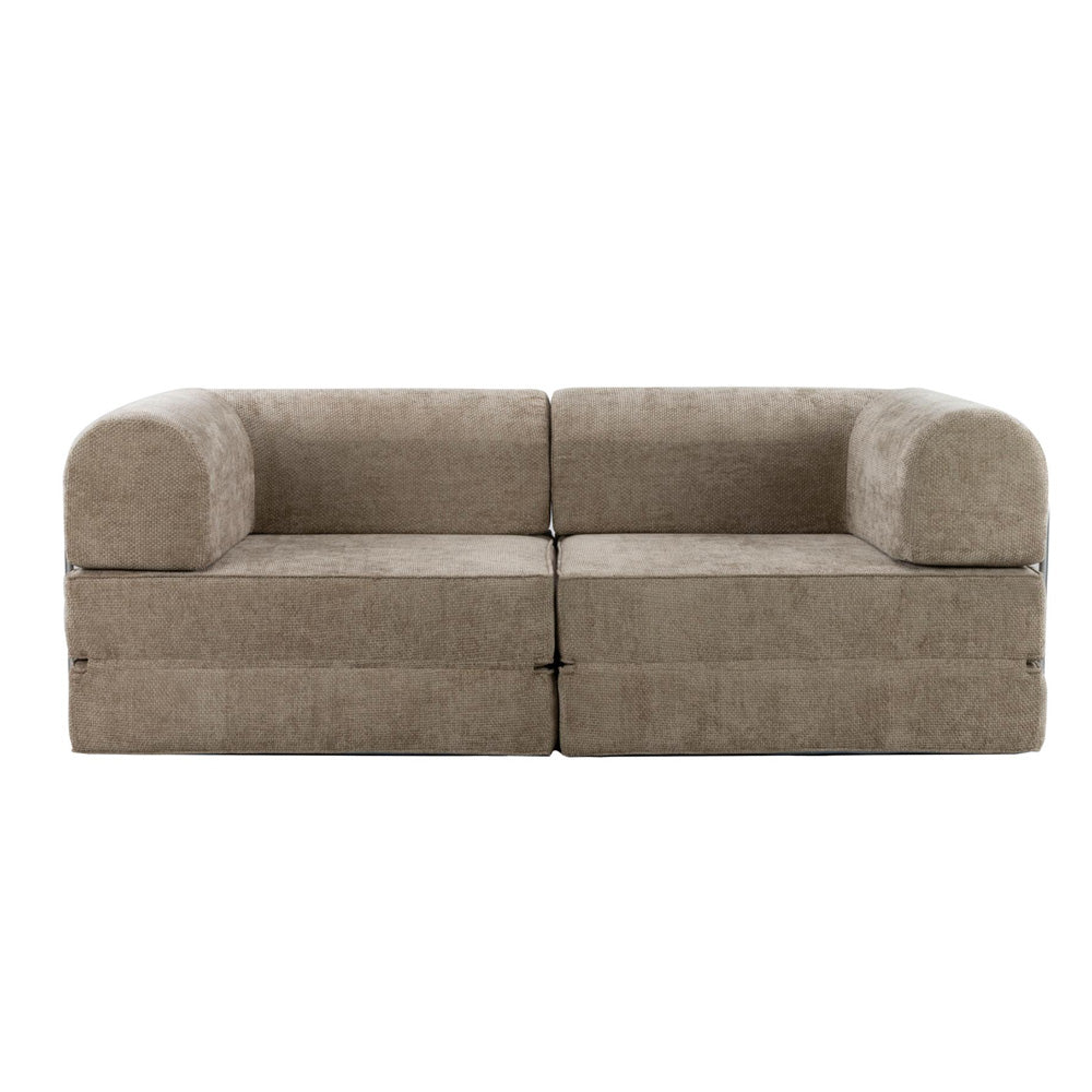Hugspacee Velvet Compressed Daybed Large Lounge Sofa