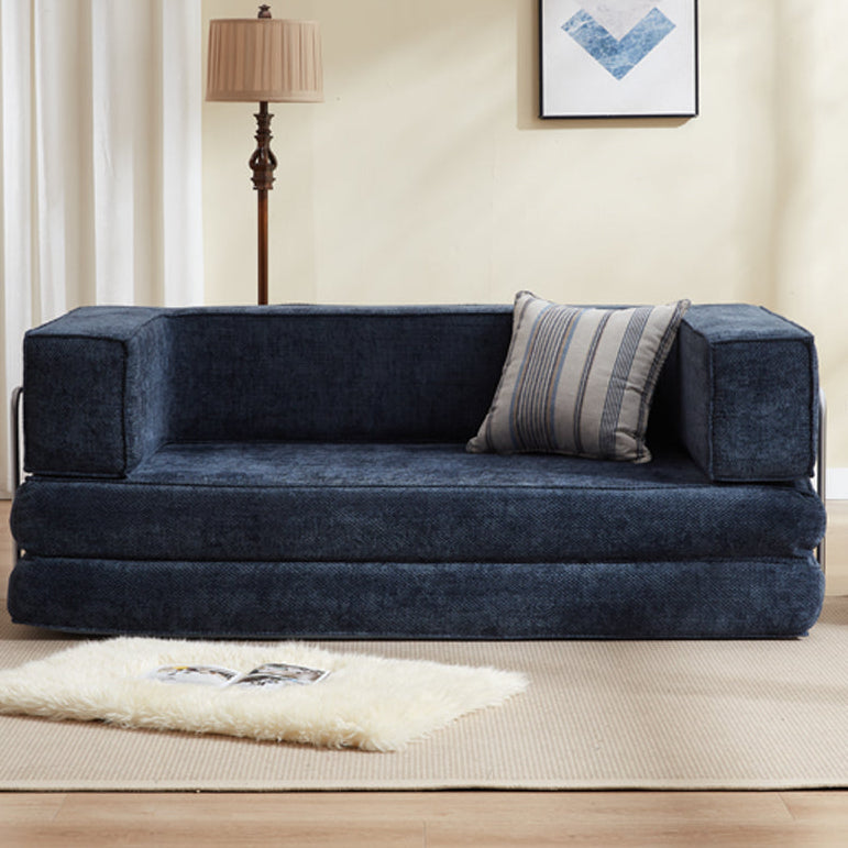 Hugspacee Velvet Compressed Daybed Upholstered Lounge Sofa