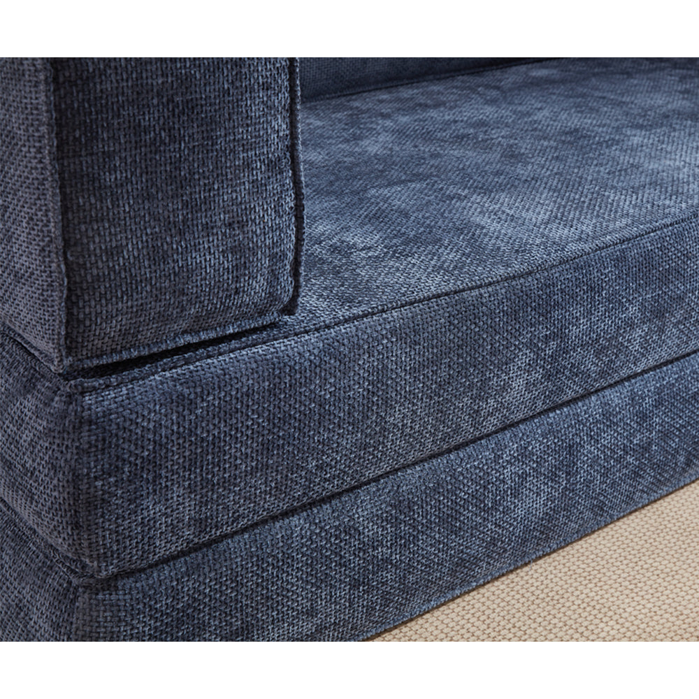 Hugspacee Velvet Compressed Daybed Upholstered Lounge Sofa