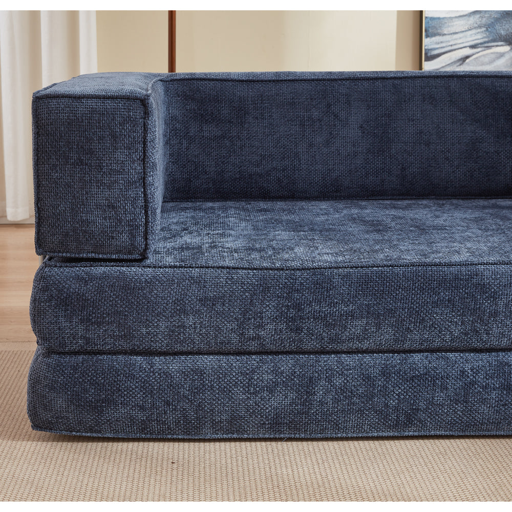 Hugspacee Velvet Compressed Daybed Upholstered Lounge Sofa