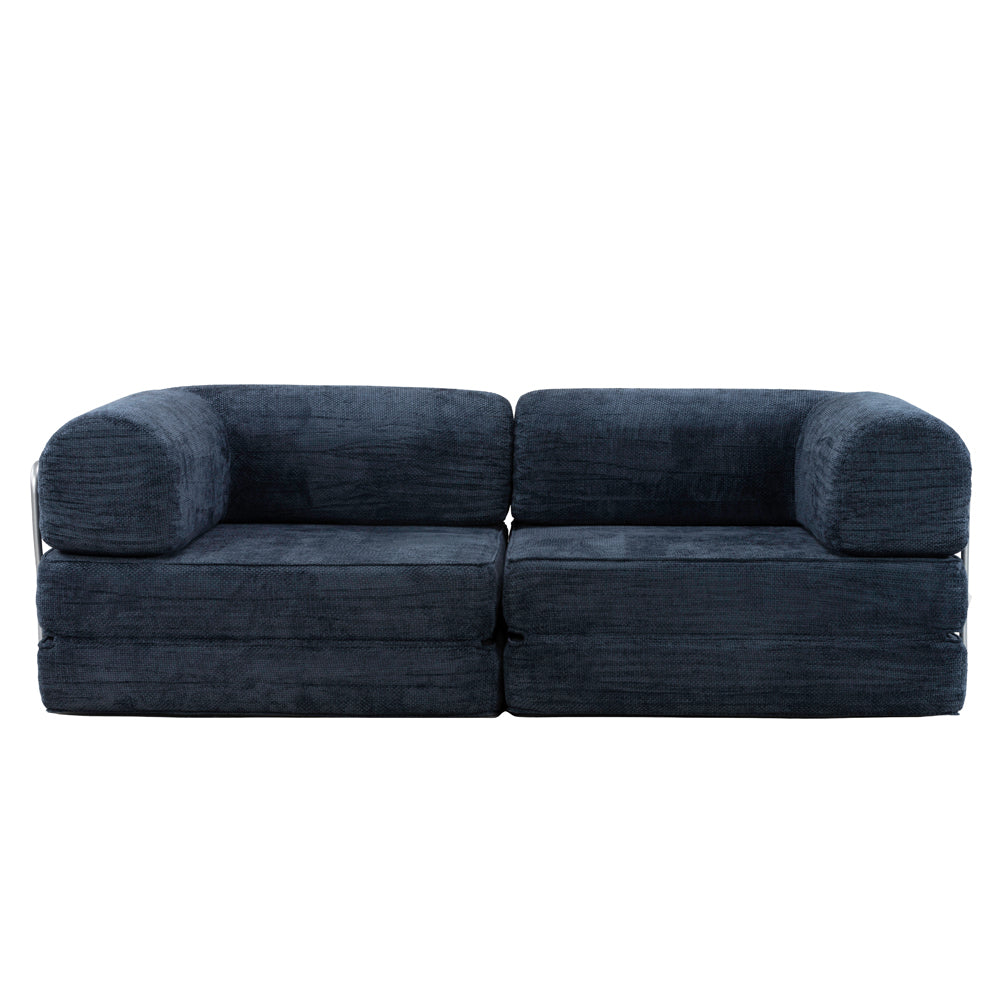 Hugspacee Velvet Compressed Daybed Large Lounge Sofa
