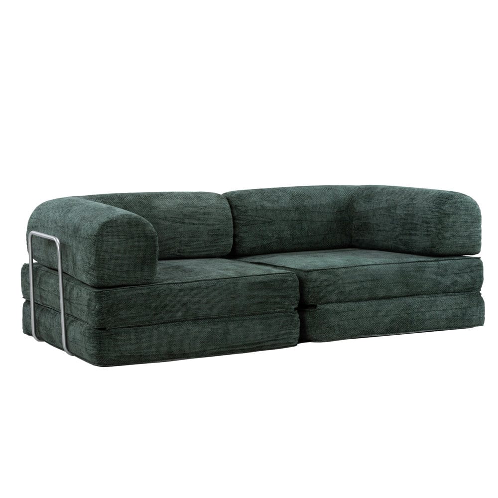 Hugspacee Velvet Compressed Daybed Large Lounge Sofa