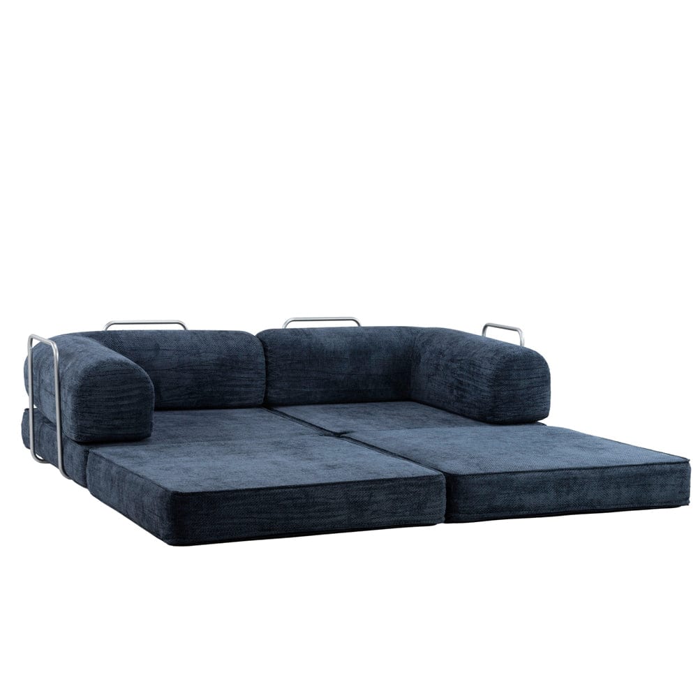Hugspacee Velvet Compressed Daybed Large Lounge Sofa