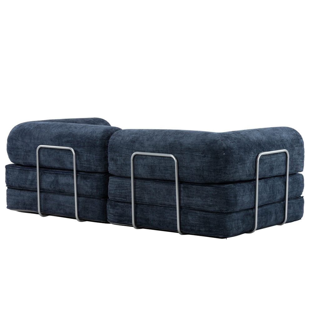 Hugspacee Velvet Compressed Daybed Large Lounge Sofa