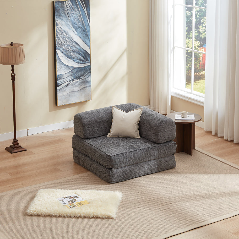 Hugspacee Velvet Compressed Daybed Large Lounge Sofa