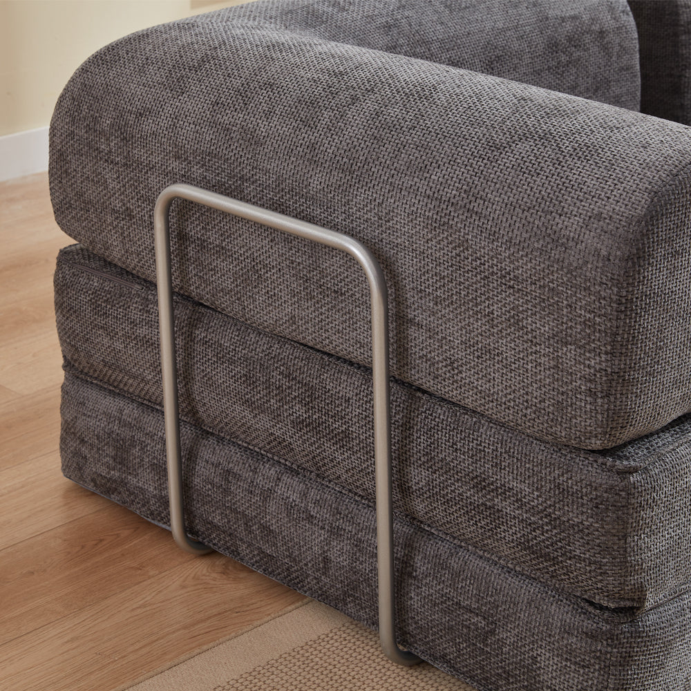 Hugspacee Velvet Compressed Daybed Large Lounge Sofa