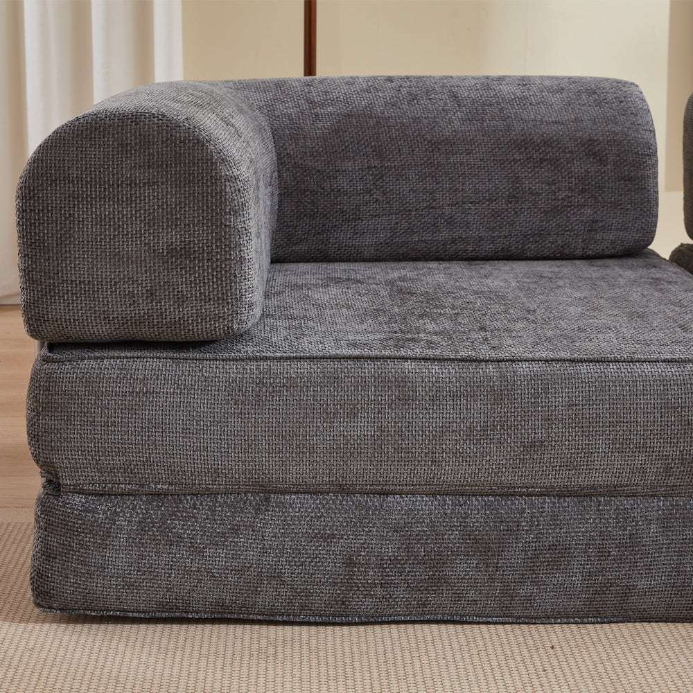 Hugspacee Velvet Compressed Daybed Large Lounge Sofa