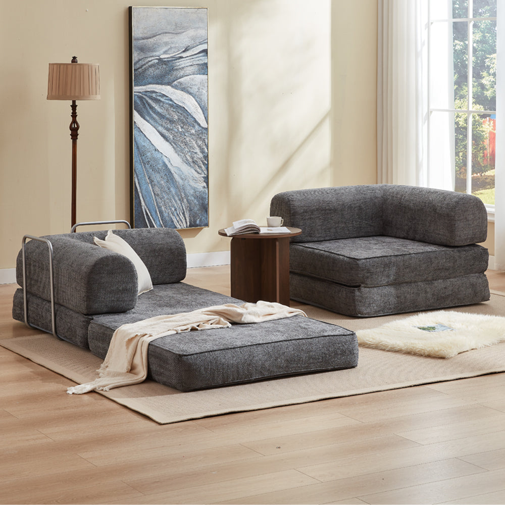 Hugspacee Velvet Compressed Daybed Large Lounge Sofa