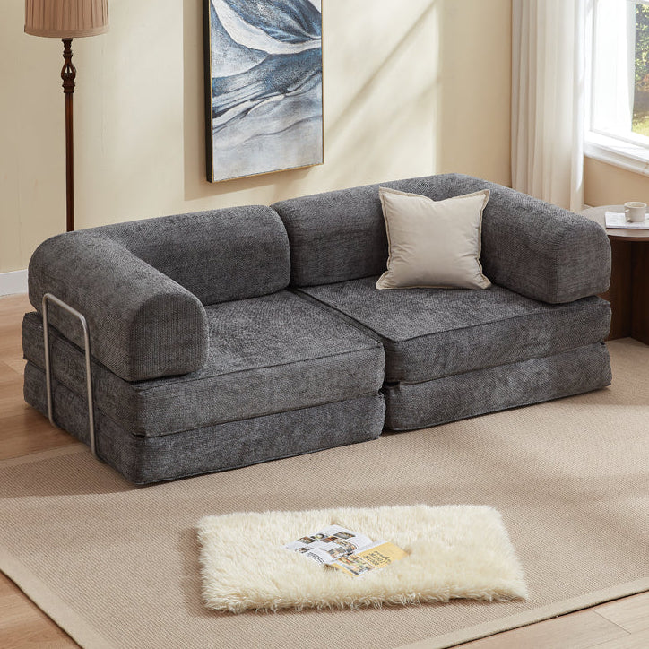 Hugspacee Velvet Compressed Daybed Large Lounge Sofa