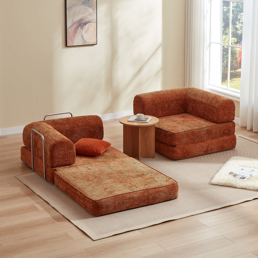 Hugspacee Velvet Compressed Daybed Large Lounge Sofa