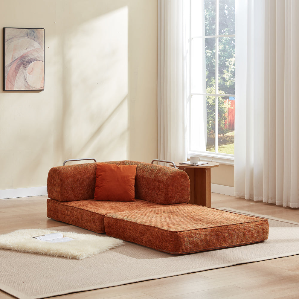 Hugspacee Velvet Compressed Daybed Large Lounge Sofa
