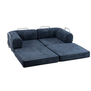 Hugspacee Velvet Compressed Daybed Large Lounge Sofa