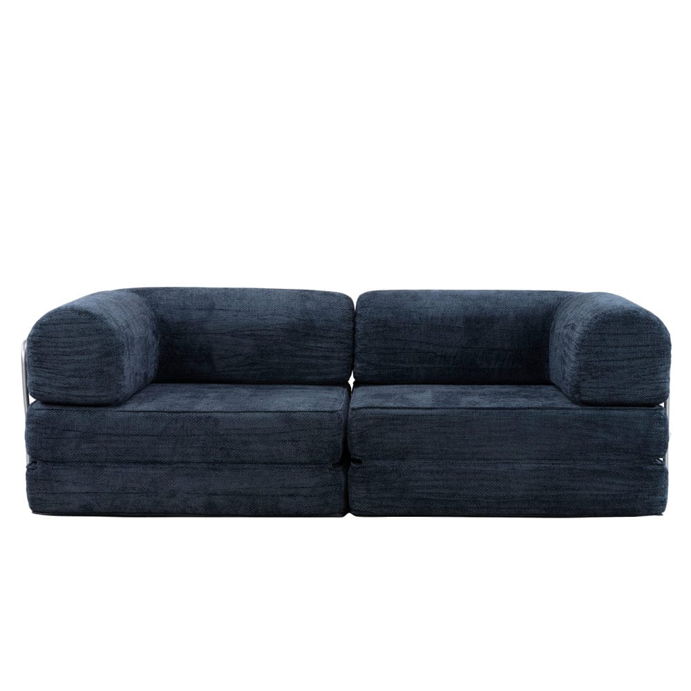 Hugspacee Velvet Compressed Daybed Large Lounge Sofa