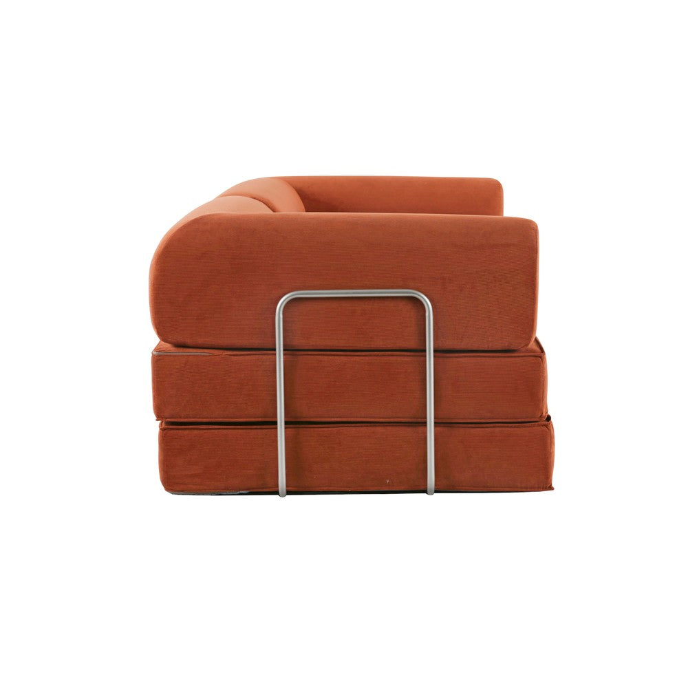 Hugspacee Velvet Compressed Daybed Large Lounge Sofa