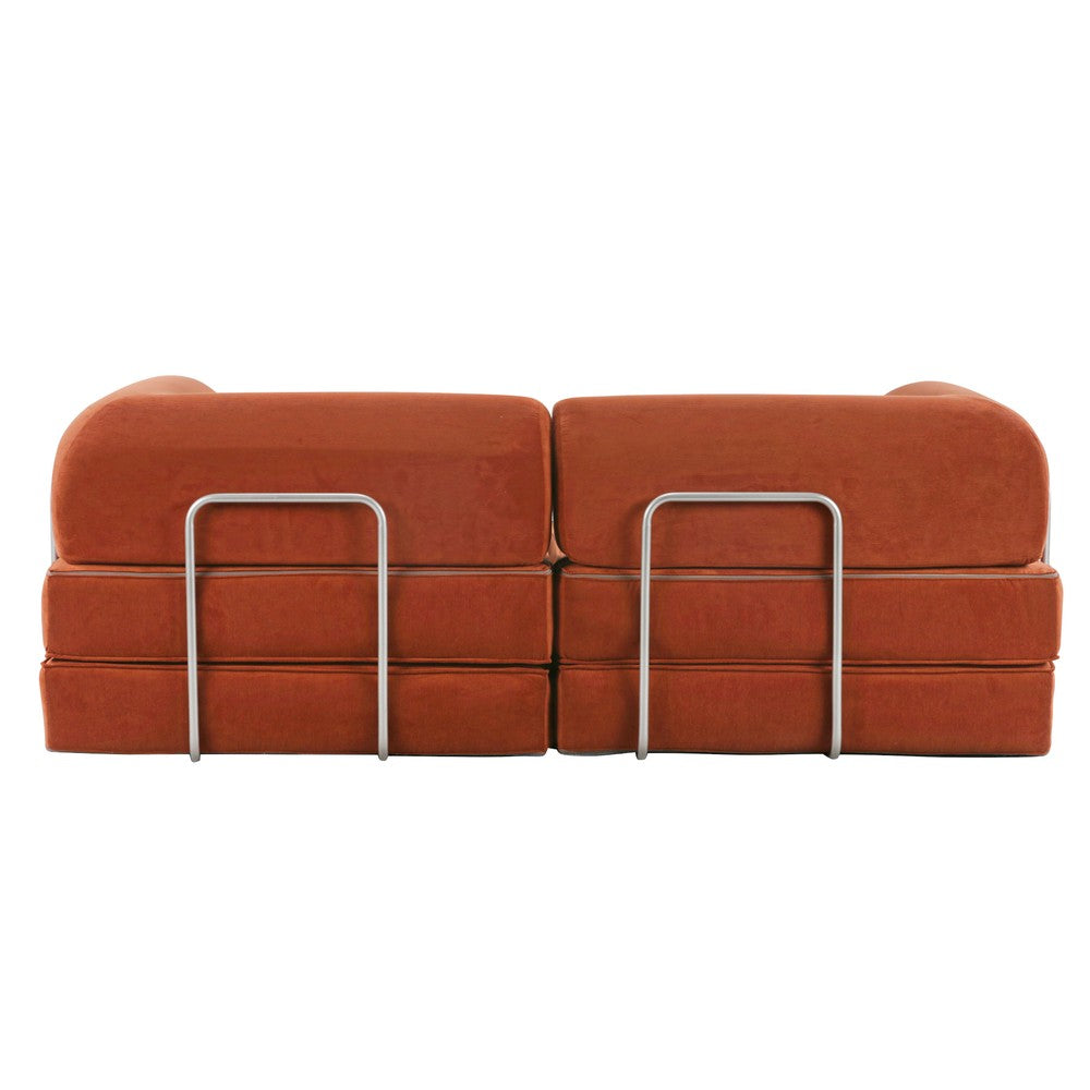 Hugspacee Velvet Compressed Daybed Large Lounge Sofa