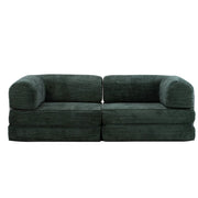 Hugspacee Velvet Compressed Daybed Large Lounge Sofa