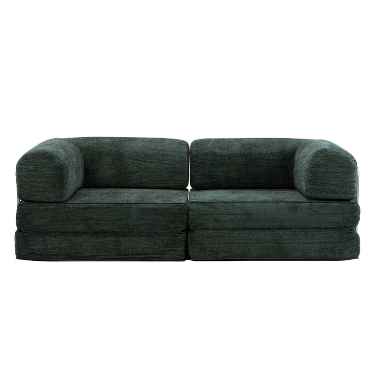 Hugspacee Velvet Compressed Daybed Large Lounge Sofa