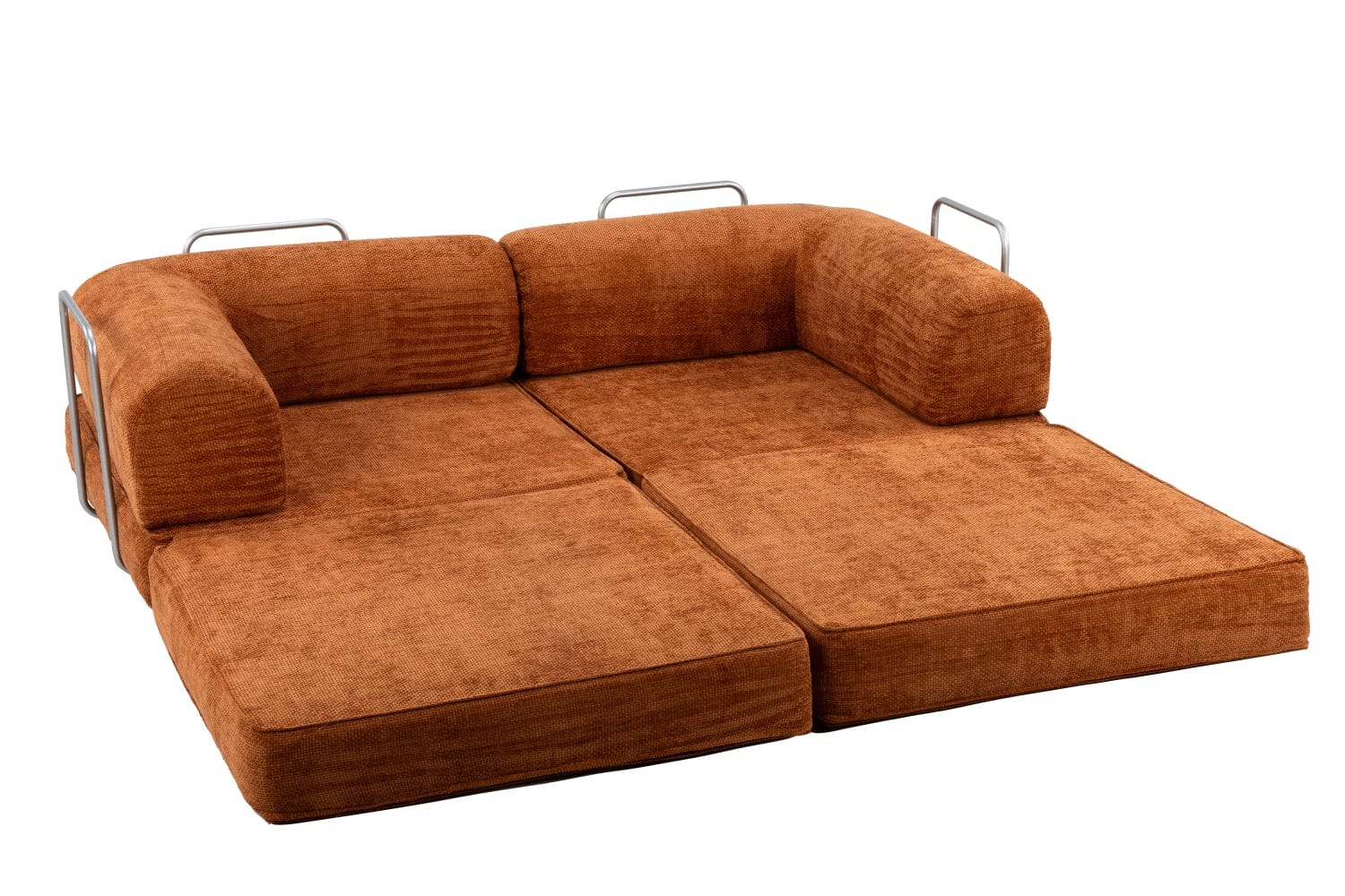 Hugspacee Velvet Compressed Daybed Large Lounge Sofa