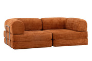 Hugspacee Velvet Compressed Daybed Large Lounge Sofa