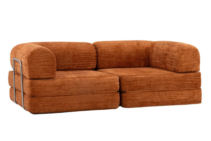 Hugspacee Velvet Compressed Daybed Large Lounge Sofa