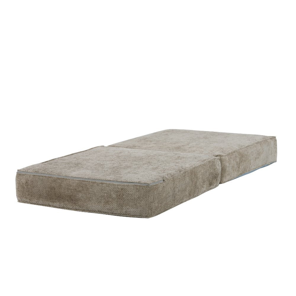 Hugspacee Velvet Corduroy Compressed Daybed Lounge Sofa Ottoman