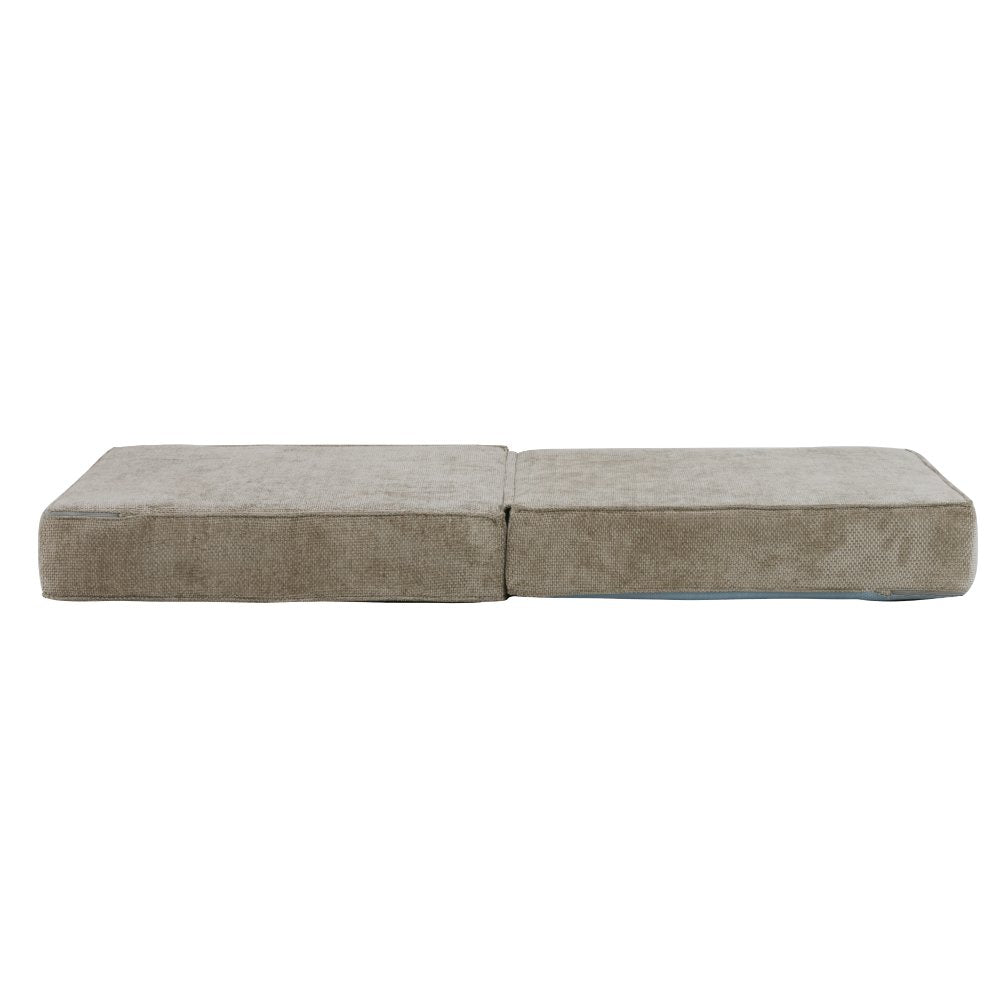 Hugspacee Velvet Corduroy Compressed Daybed Lounge Sofa Ottoman