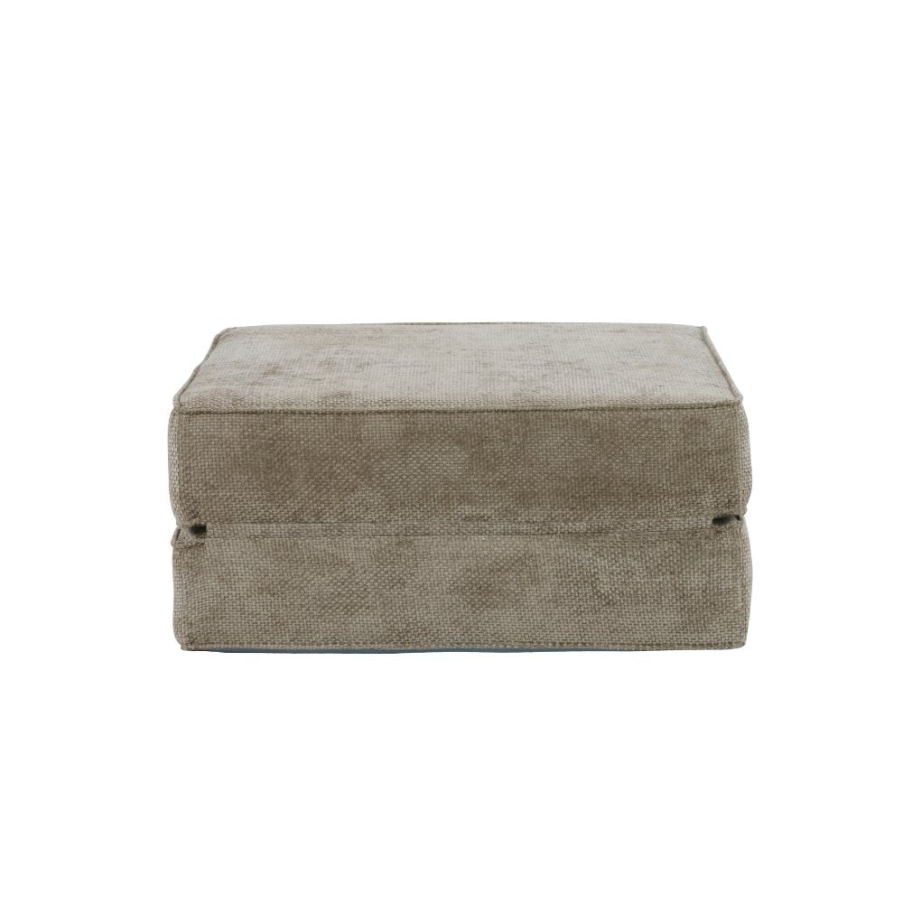 Hugspacee Velvet Corduroy Compressed Daybed Lounge Sofa Ottoman