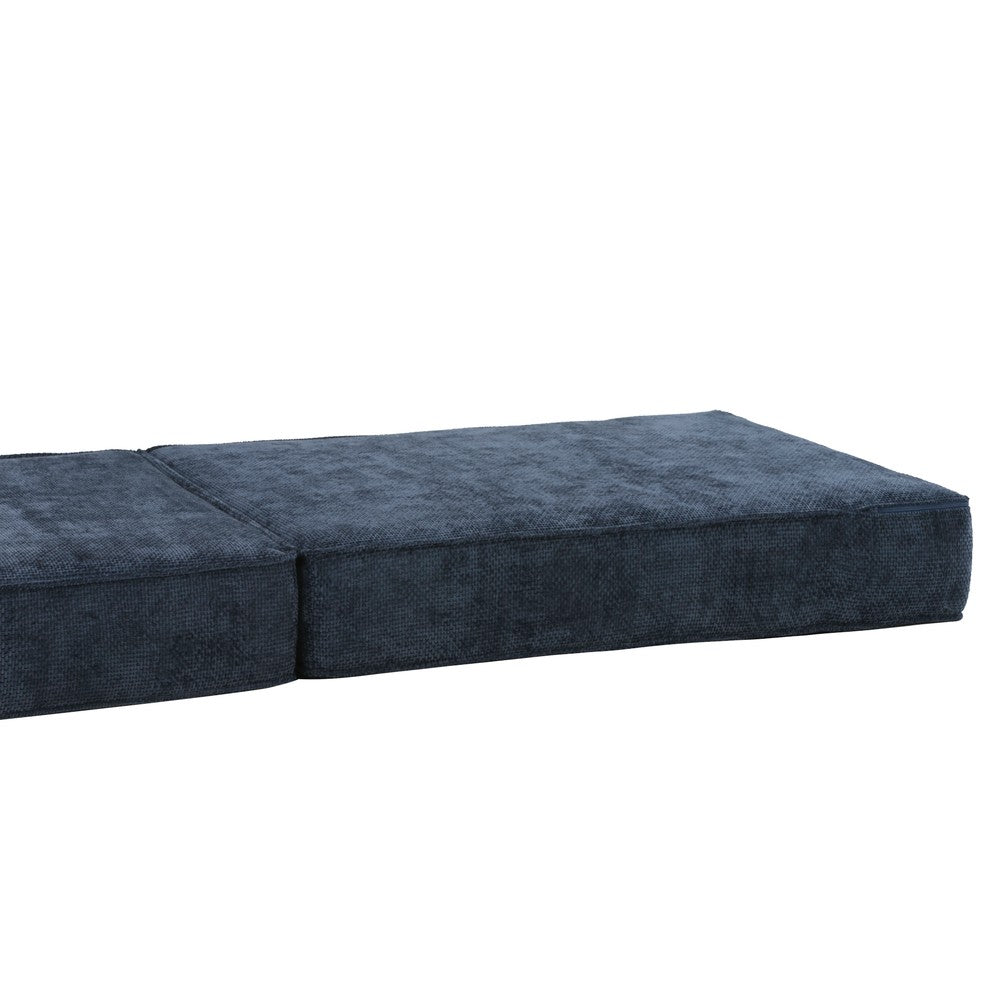 Hugspacee Velvet Corduroy Compressed Daybed Lounge Sofa Ottoman