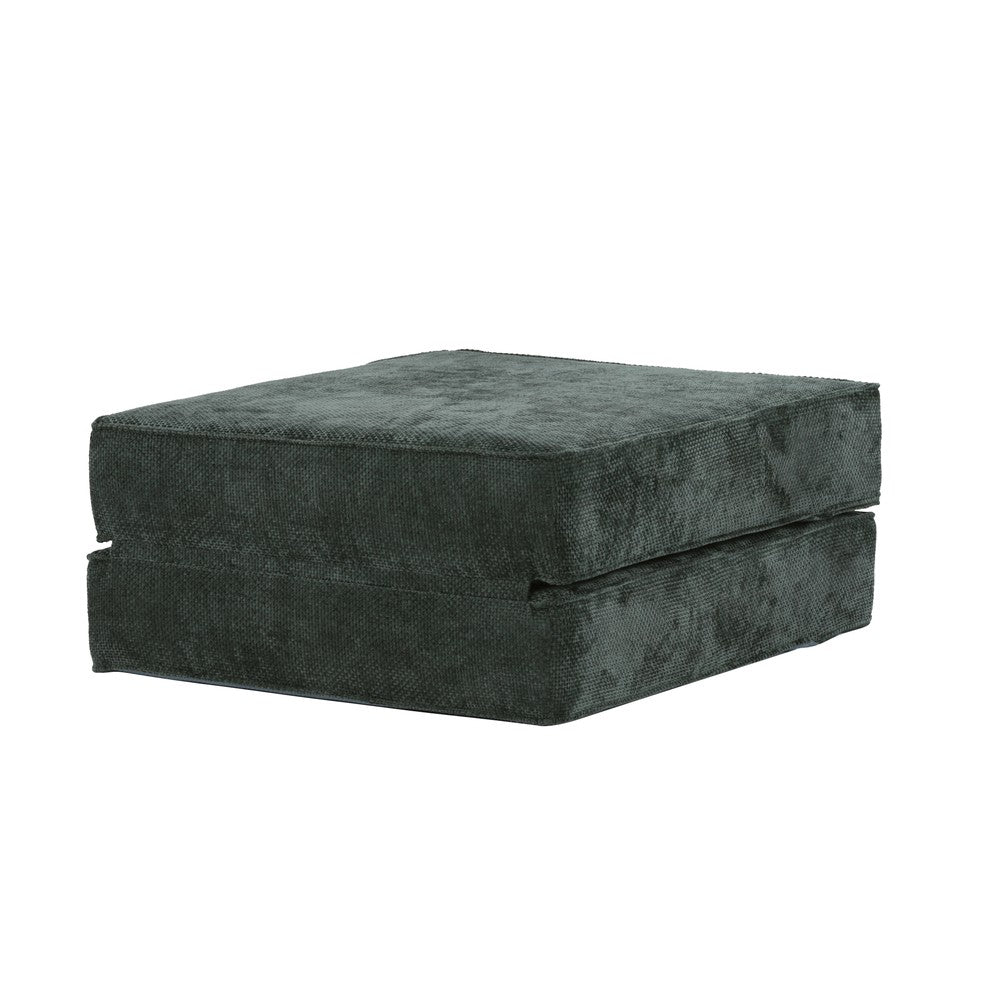 Hugspacee Velvet Corduroy Compressed Daybed Lounge Sofa Ottoman
