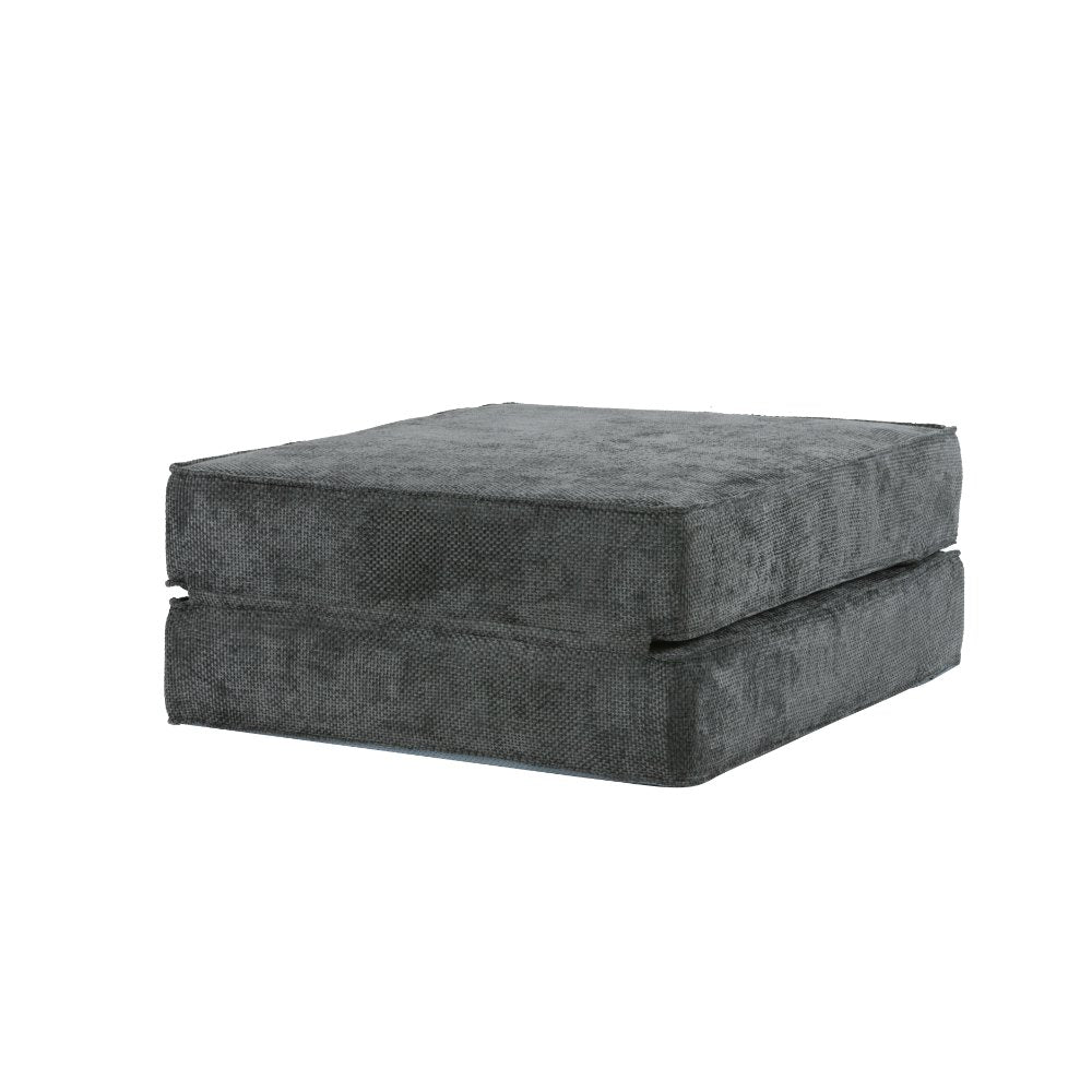 Hugspacee Velvet Corduroy Compressed Daybed Lounge Sofa Ottoman