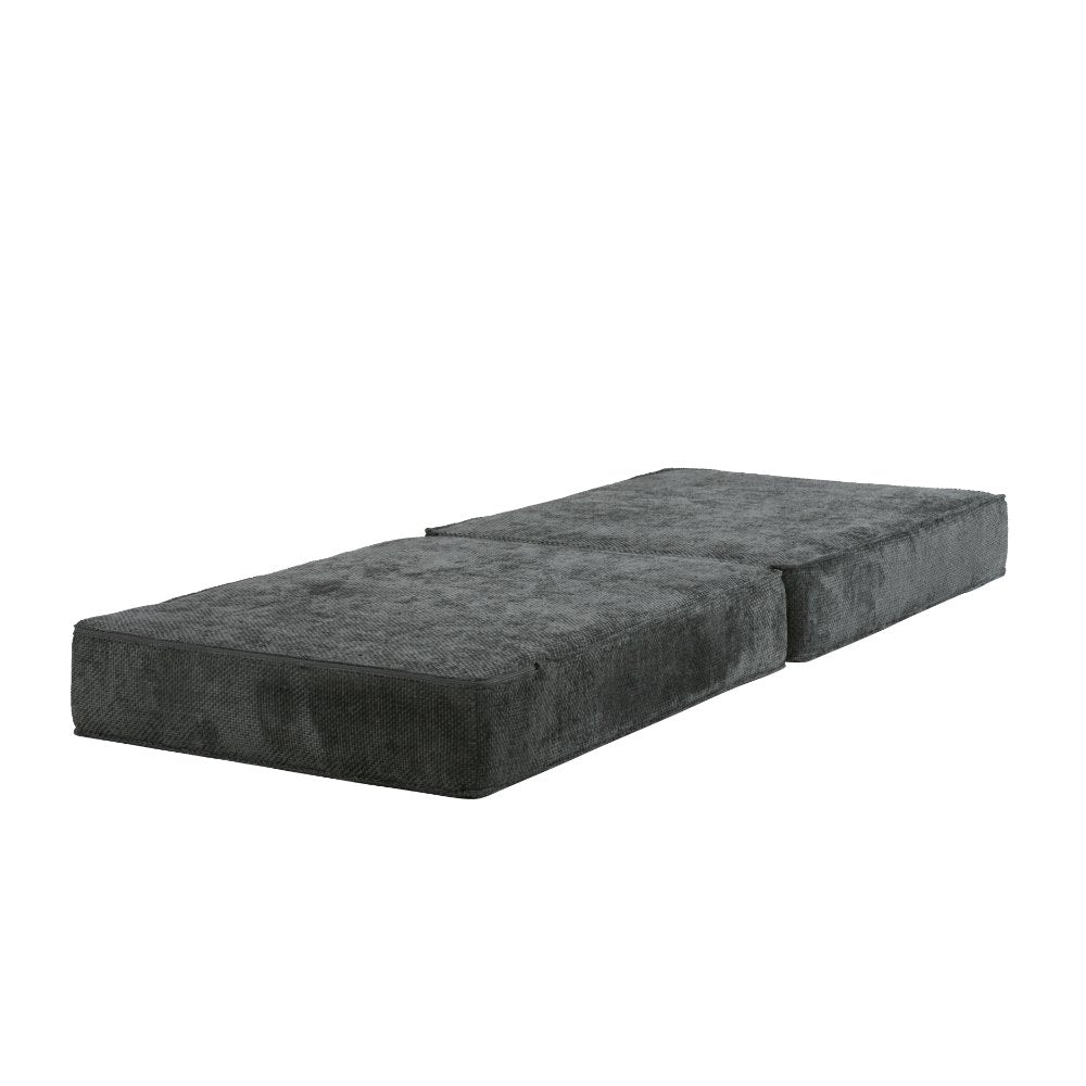 Hugspacee Velvet Corduroy Compressed Daybed Lounge Sofa Ottoman