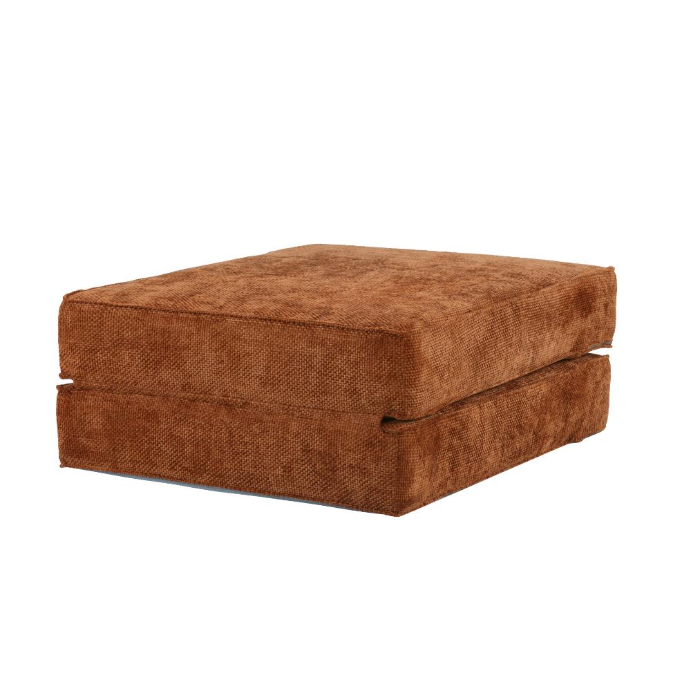 Hugspacee Velvet Corduroy Compressed Daybed Lounge Sofa Ottoman
