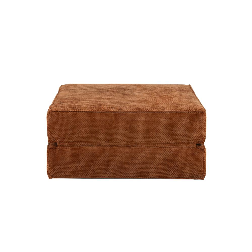 Hugspacee Velvet Corduroy Compressed Daybed Lounge Sofa Ottoman