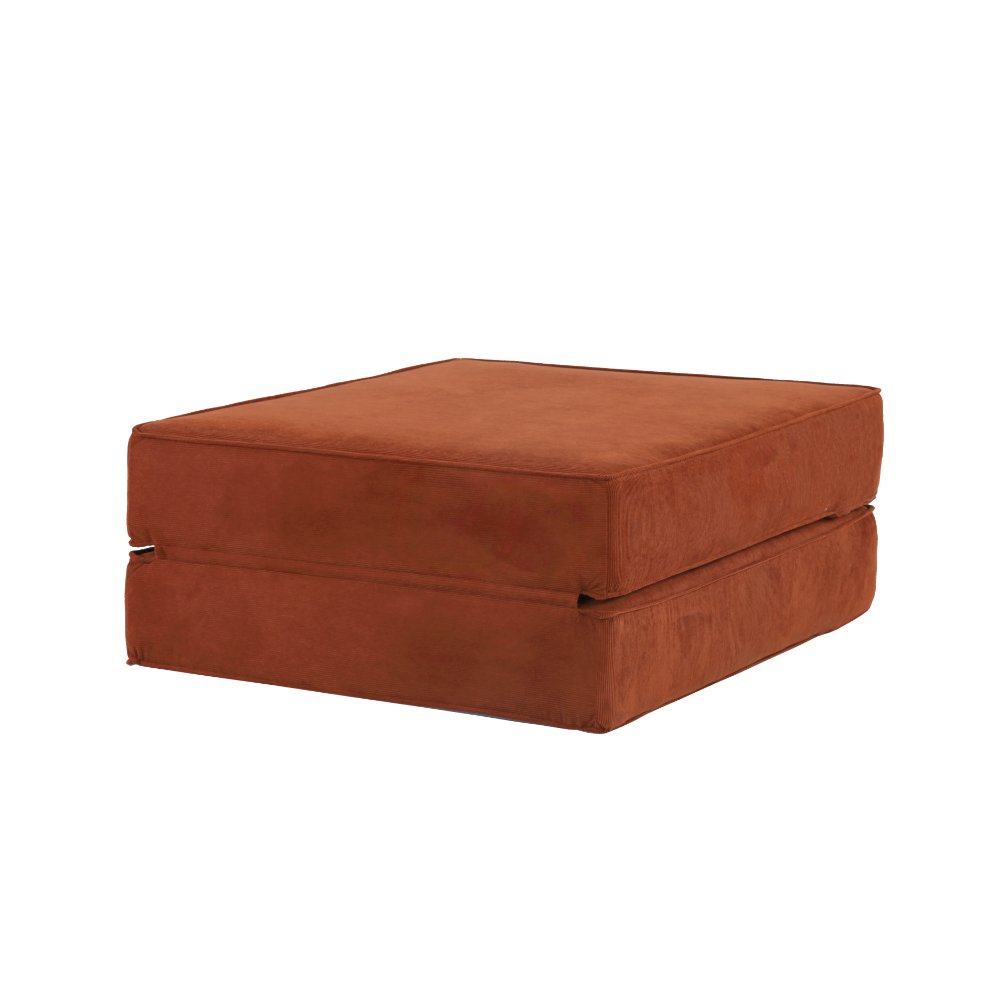 Hugspacee Velvet Corduroy Compressed Daybed Ottoman