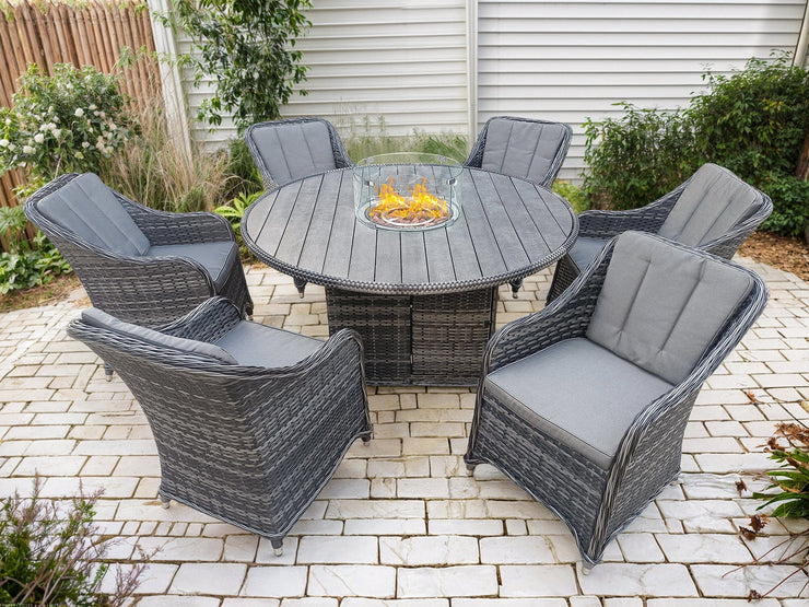 6 seater rattan set discount