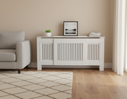 White Modern Wooden Radiator Grill Cover