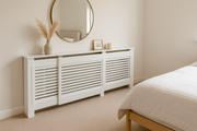 White Modern Wooden Radiator Grill Cover