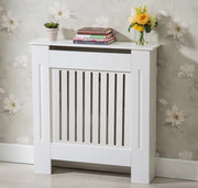 White Modern Wooden Radiator Grill Cover