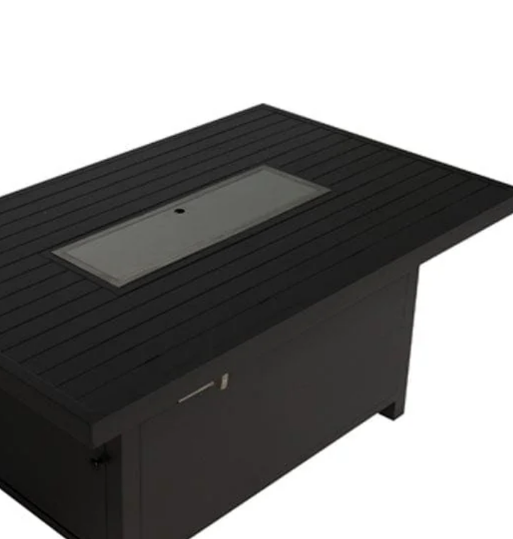 Hamburg Outdoor 8-Seater Garden Modular Aluminum Dining Set With Fire Pit Table