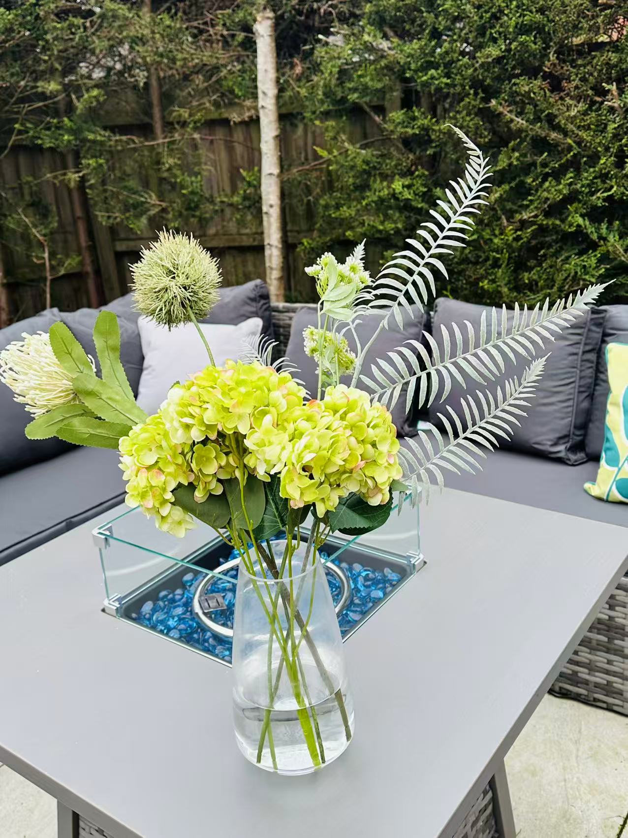 Green & White Artificial Bouquet—Elegant Mother’s Day Gift