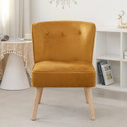 Jola Velvet Accent Chair in Mustard