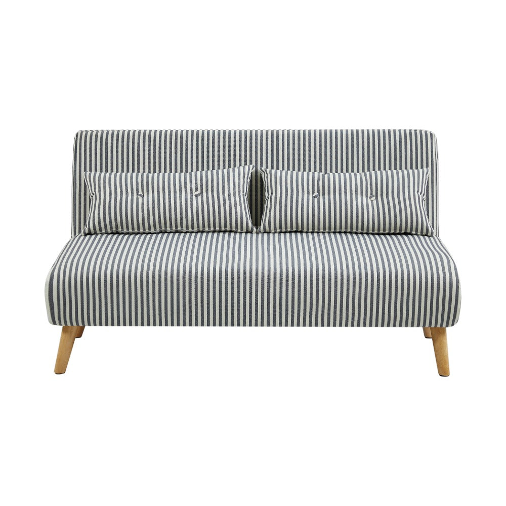 Jola Large Velvet Foldable 2 Seater Sofa Bed with Pillows