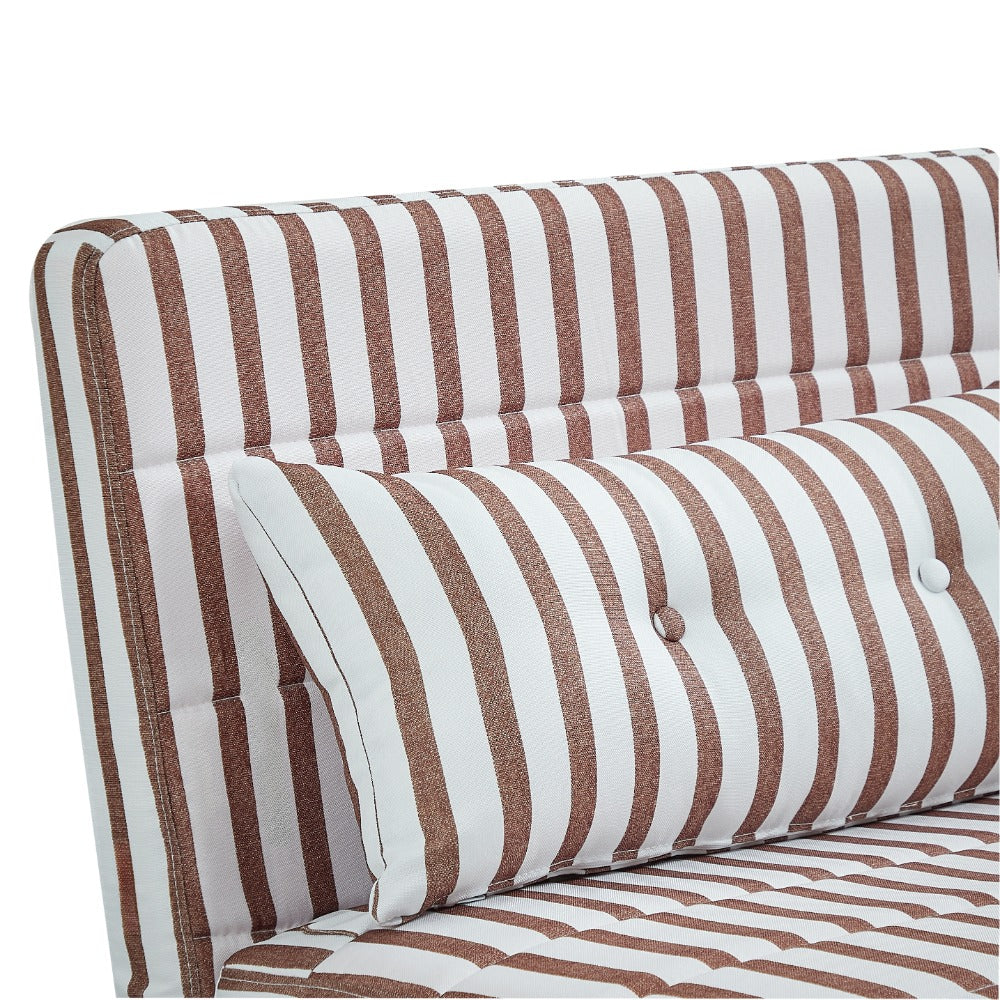 Jola Velvet Foldable Single Sofa Bed with Pillow