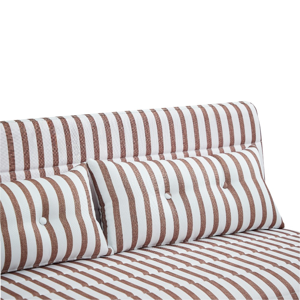 Jola Velvet Foldable 2 Seater Sofa Bed with Pillows