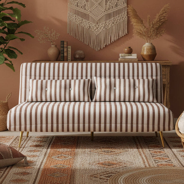 Jola x Large Velvet Foldable 2.5 Seater Sofa Bed with Pillows